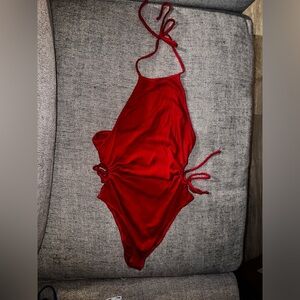Red bodysuit